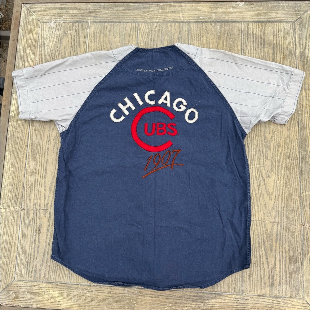 Cooperstown vintage Cubs medium baseball jersey - Picture 3 of 10